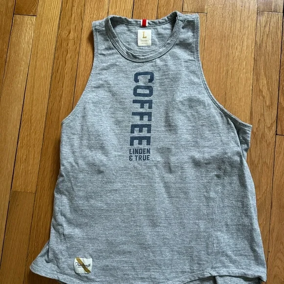 Tracksmith Gray Sleeveless Coffee Tank Top - Picture 1 of 1